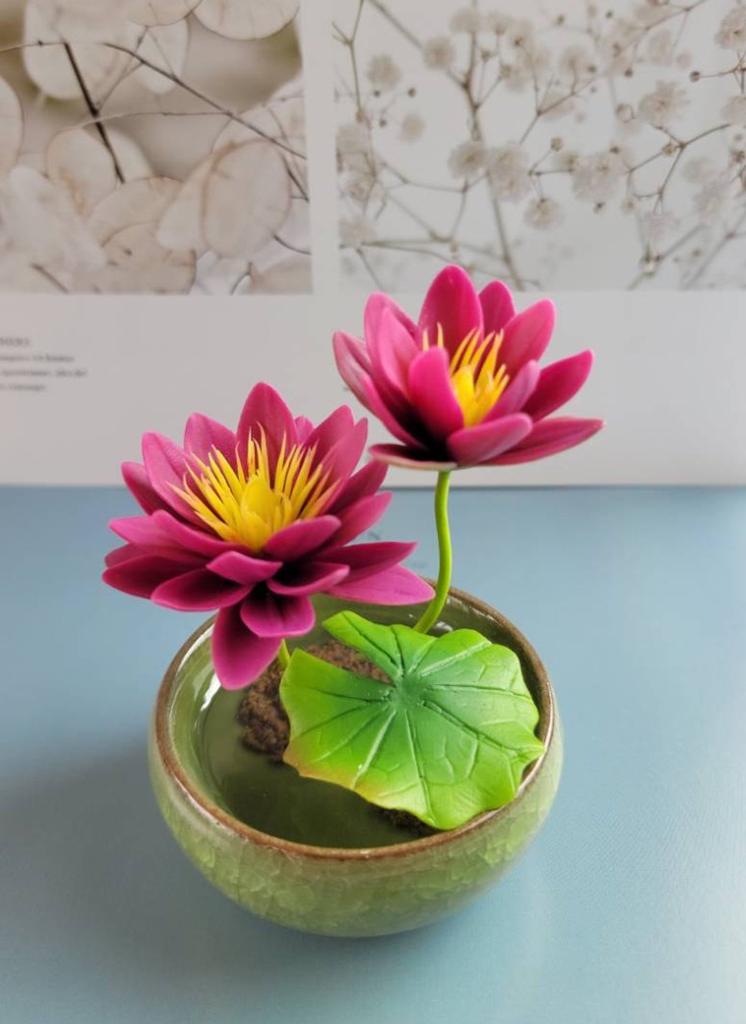冷瓷土/黏土花艺-睡莲小盆栽/送礼 - 植栽/盆栽 - 粘土 
