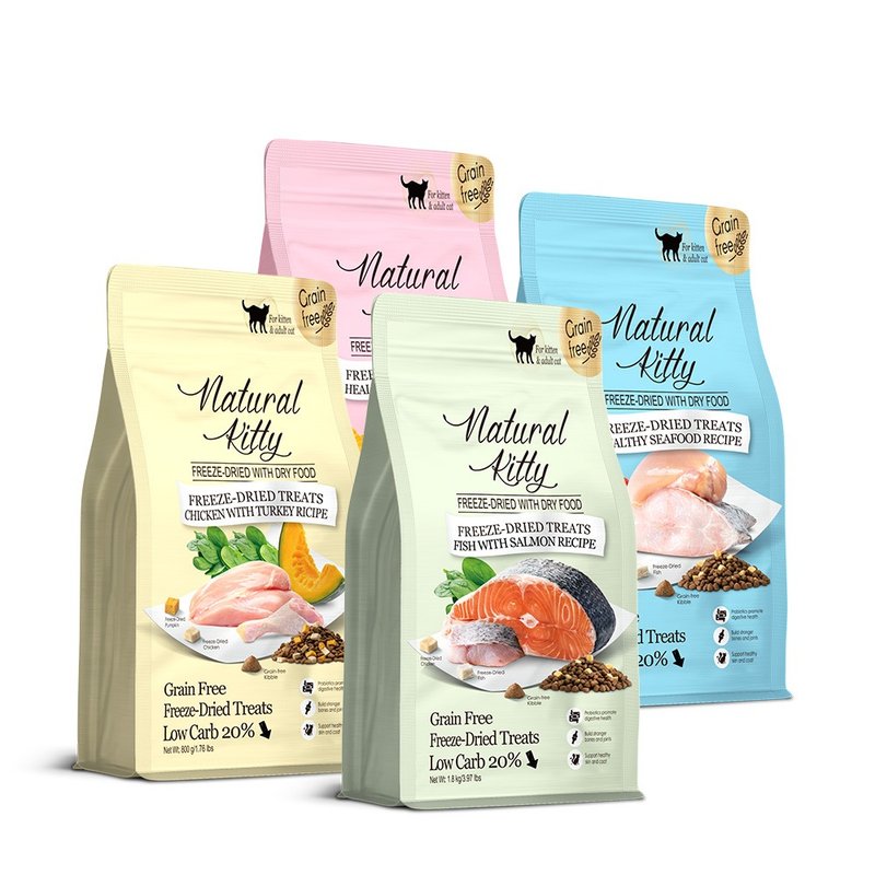 猫主食 | 自然小猫 | 低碳无谷冻干粮 | 碳水低于20% | 1.8kg - 猫罐头/鲜食 - 其他材质 
