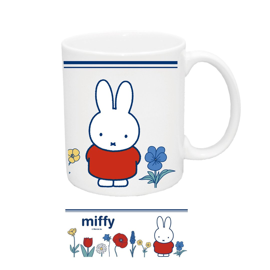 【MIFFY】米飞兔 插画 马克杯 荷兰米飞 陶瓷杯 咖啡杯 - 咖啡杯/马克杯 - 瓷 红色