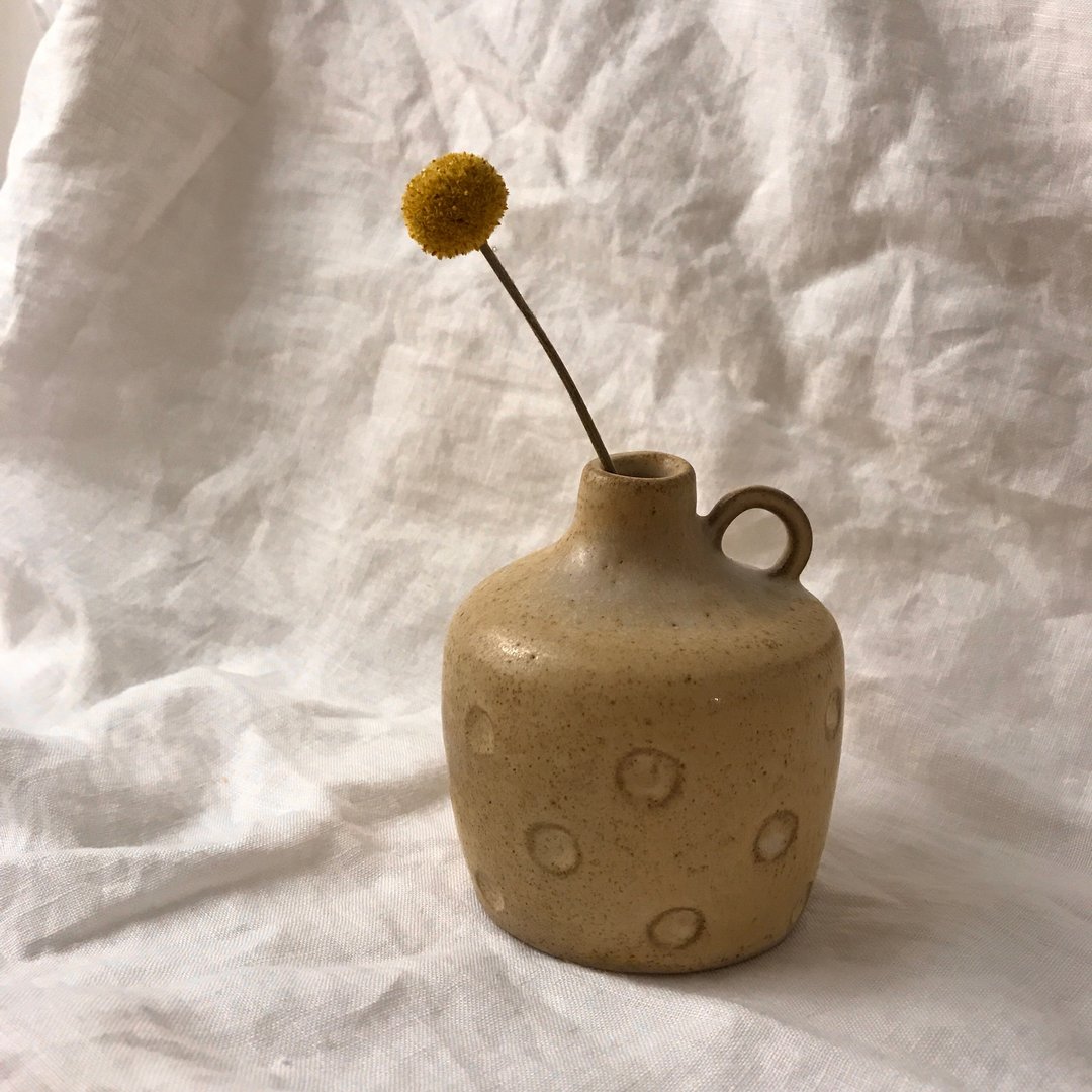 【 小丸花器 】点点控 花器 花瓶 一轮花器 - 花瓶/陶器 - 陶 