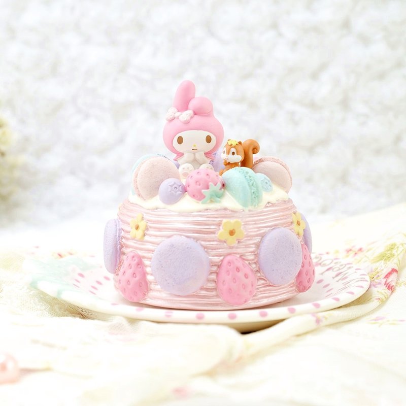 My Melody 甜点 音乐铃摆饰+盘子 - 摆饰 - 瓷 