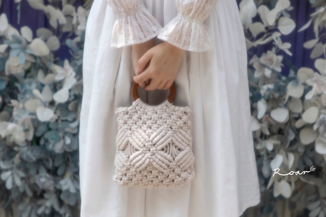 Macrame 编织包*多款颜色 - 手提包/手提袋 - 棉 多色
