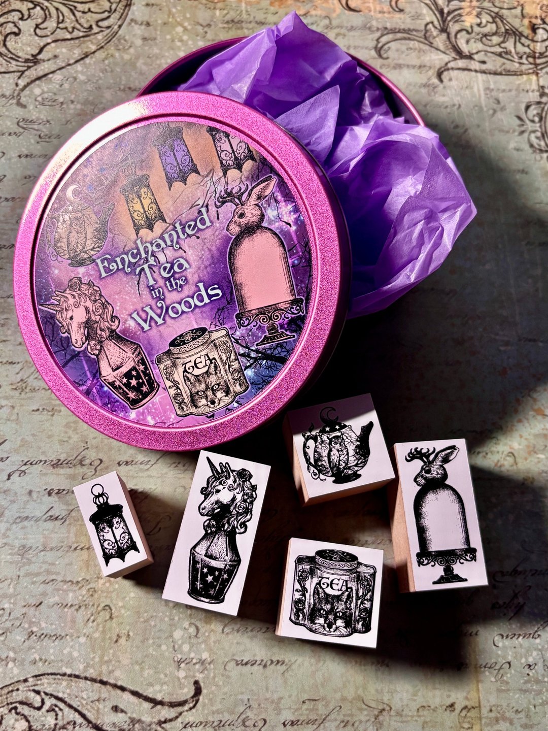 Enchanted Tea in the Woods 印章全套收藏礼盒 - 印章/印台 - 木头 多色