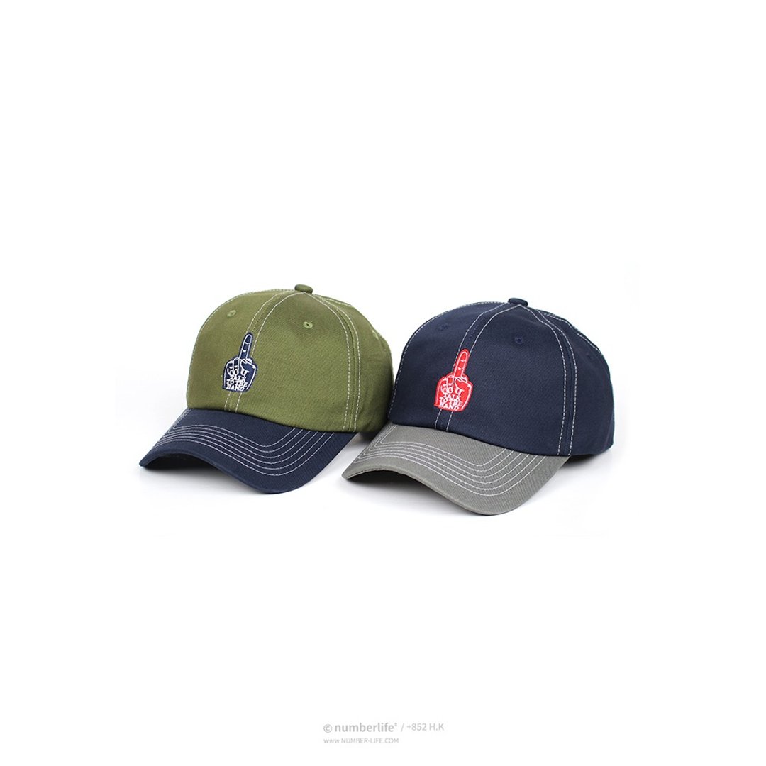 香港品牌 工装明线 拼色棒球帽 Dad Caps 老帽 - 帽子 - 棉 多色