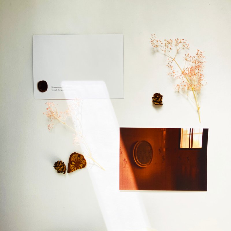 插画卡片-古早镜 - 卡片/明信片 - 纸 咖啡色