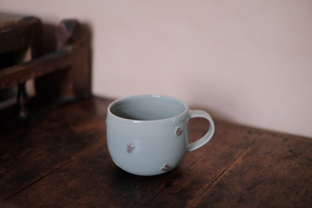 马克杯|化炻 青瓷蓝 陶杯 - 咖啡杯/马克杯 - 陶 蓝色