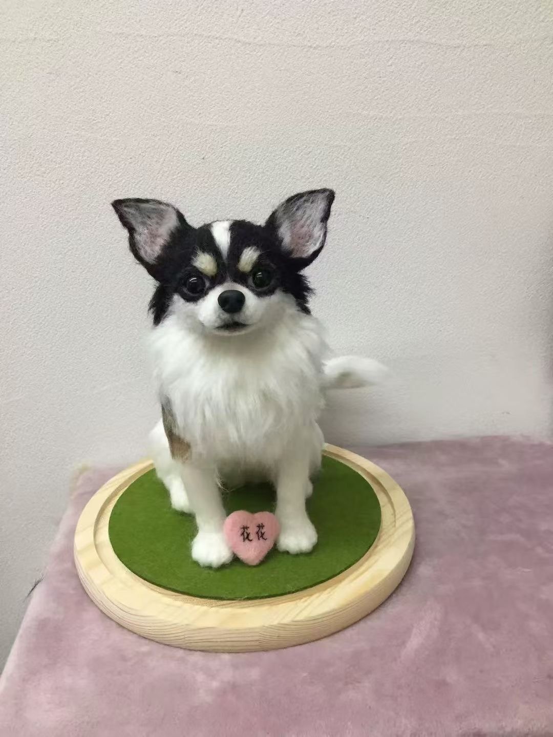 定制 逼真犬 毛孩 宠物 吉娃娃 羊毛毡 娃娃 似颜绘 纪念 狗狗 r3 - 玩具 - 羊毛 多色