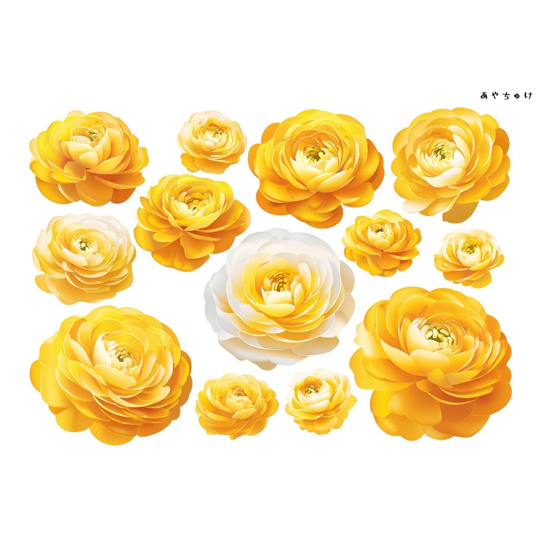 【10月新品4】20-22-0159 裁切纸・拼贴素材 陆莲花 - 贴纸 - 纸 