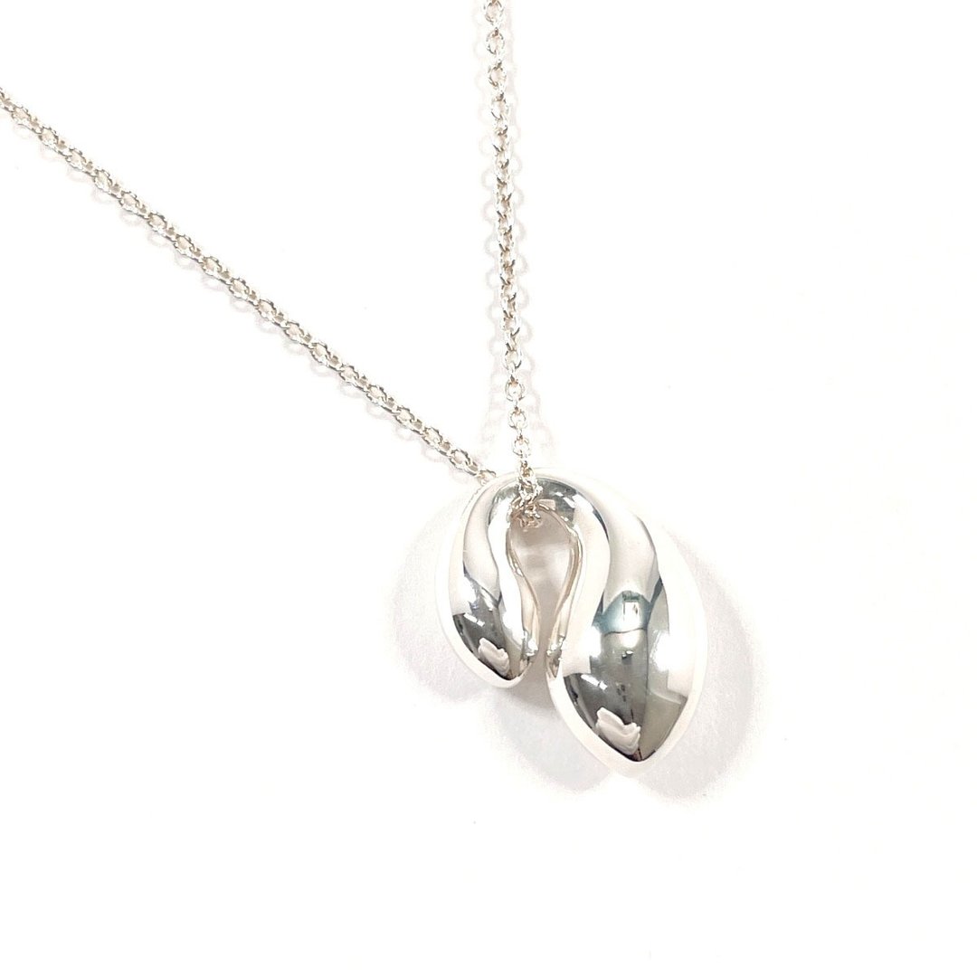 【日本直购 美品二手】蒂芙尼 TIFFANY&Co. 项链 双水滴 Elsa Peretti 925银 经抛光处理 - 项链 - 纯银 银色