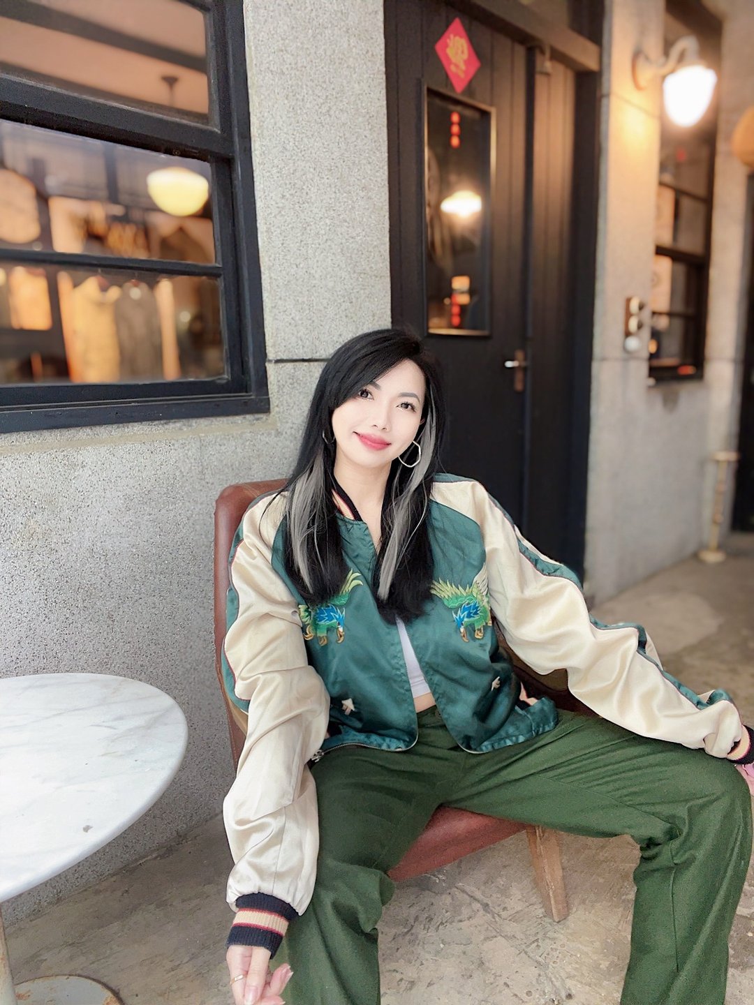 TAILOR TOYO 东洋咖褐金黄x米黄亮绿 双面穿横须贺刺绣棒球外套 - 女装休闲/机能外套 - 聚酯纤维 多色