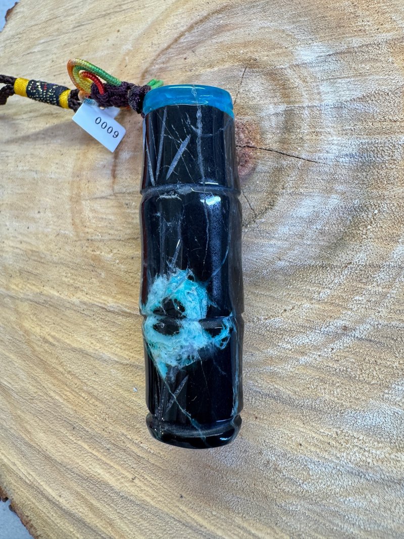 Lubar慢慢编织 台湾蓝宝(花蓝宝) 节节高升手把件 - 其他 - 玉石 蓝色