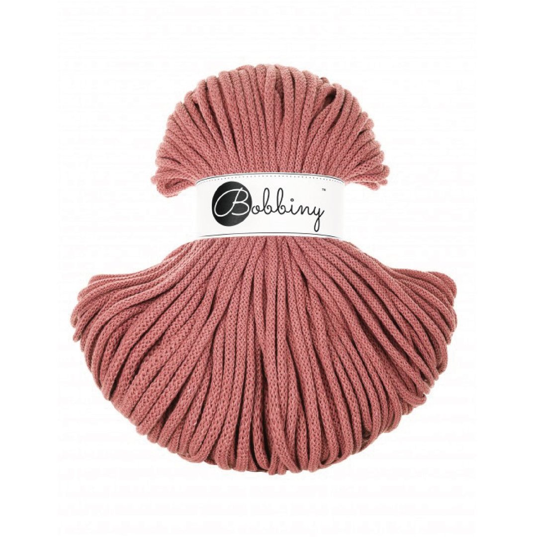 BOBBINY环保线材 5mm 辫子绳 PEONY - 编织/刺绣/羊毛毡/裁缝 - 棉．麻 粉红色