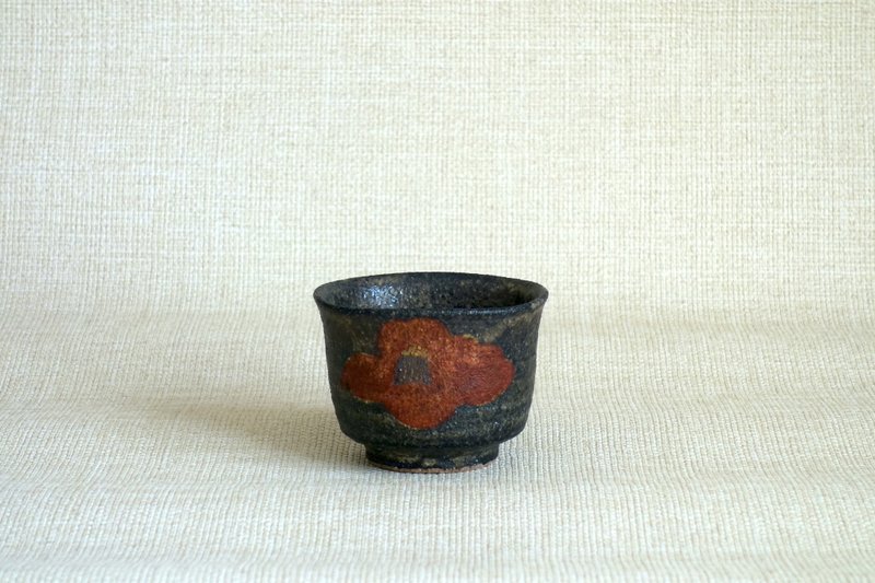 四方汤杯 金银彩红椿b - 茶具/茶杯 - 陶 黑色