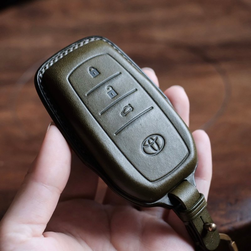 【寓吉】Toyota  Alphard Hilux Land Cruiser  皮卡 钥匙皮套 - 钥匙链/钥匙包 - 真皮 多色