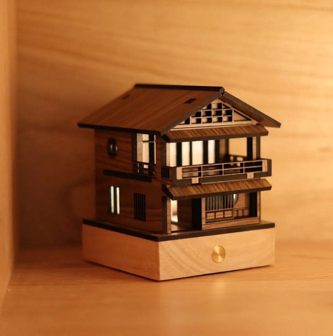 【海之京都 - 翼宿五/伊根舟屋】床头灯/USB/送小船/日式夜灯 - 灯具/灯饰 - 木头 咖啡色