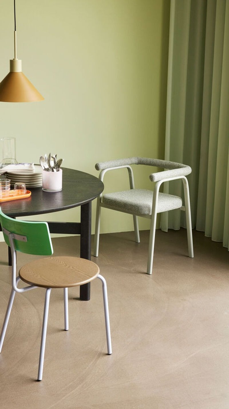 【HÜBSCH】391902 艾克托浅绿餐椅 扶手椅 HUBSCH - 椅子/沙发 - 其他金属 绿色