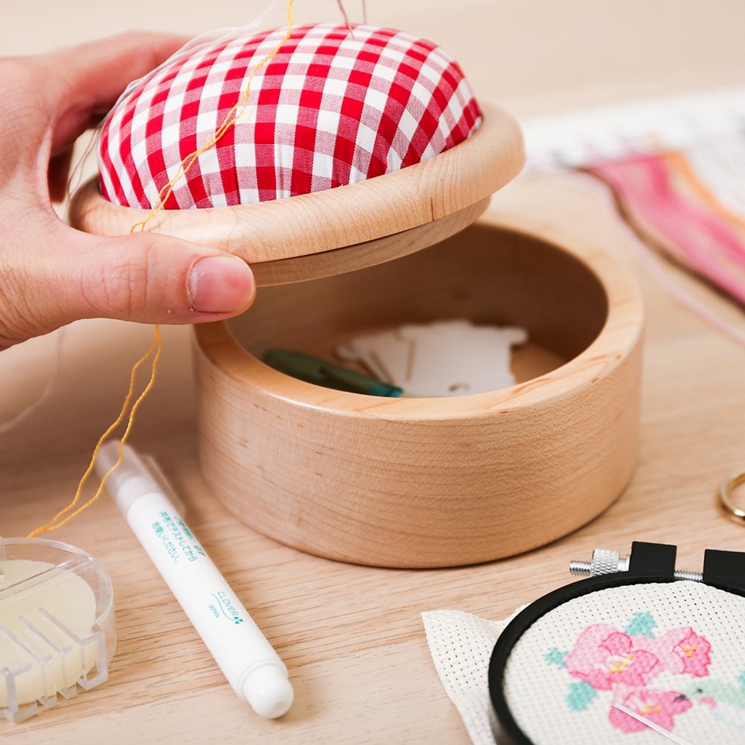 【圆针插盒】十字绣工具 多功能收纳盒 置物盒 | Xiu Crafts - 收纳用品 - 木头 多色