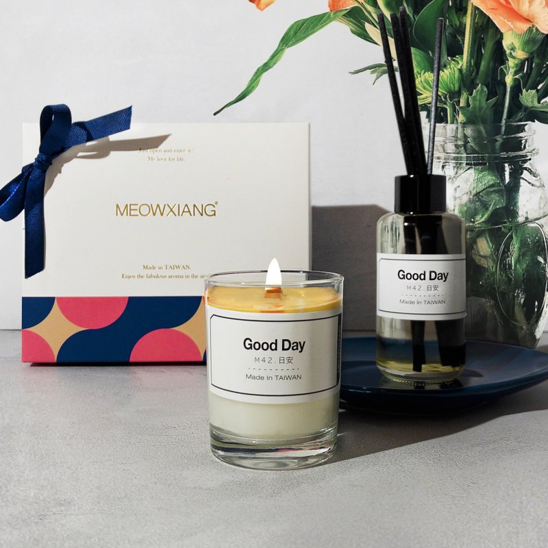 独家 - M42日安礼盒/蜡烛扩香 - 香薰/精油/线香 - 玻璃 透明