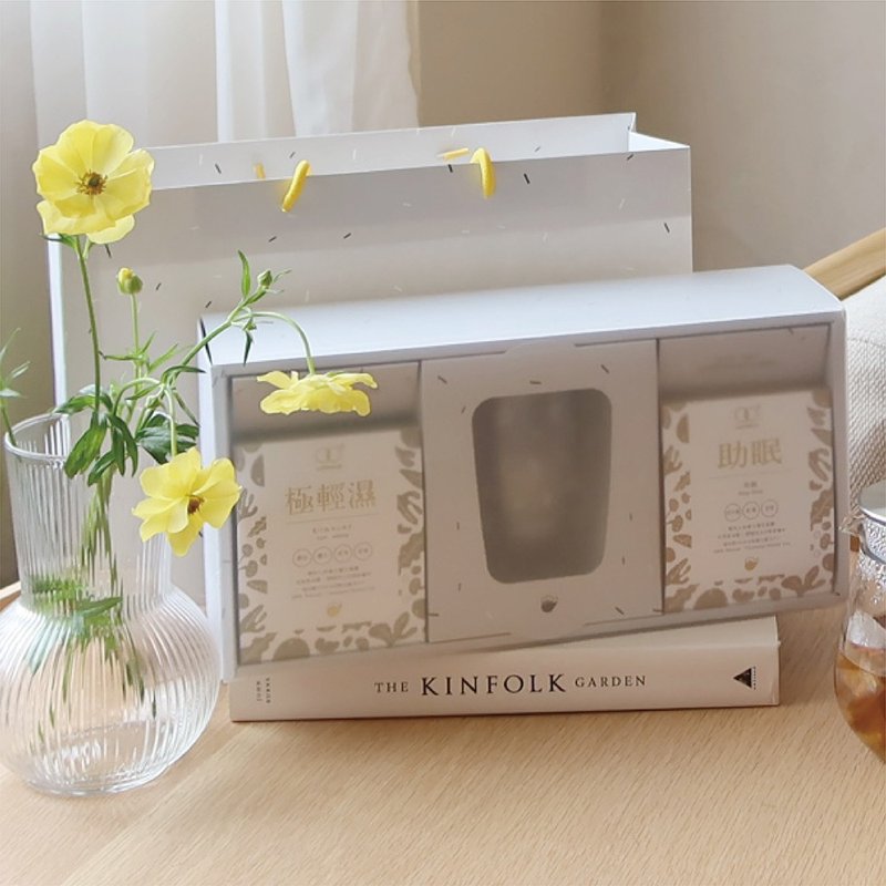 礼盒推荐【暖心茶器 - 养生汉方茶礼盒】附赠双层玻璃水杯 - 健康/养生 - 新鲜食材 透明