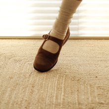 日本产羊反绒 羊麂皮 柔软轻盈复古瑪莉珍 手工製