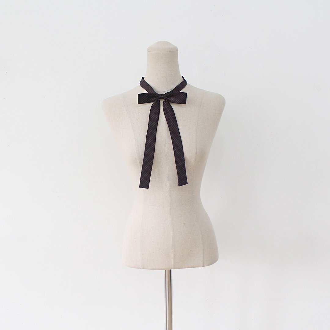 Red dot tie,Red dot neck tie for woman,wedding,Ribbon necktie,Skiny  - 领结/领巾 - 其他材质 红色