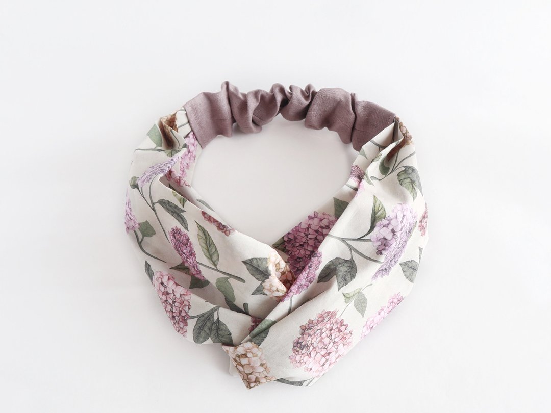 Liberty (Suffolk Prize) hair band - 发带/发箍 - 棉 紫色