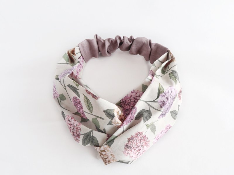 Liberty (Suffolk Prize) hair band - 发带/发箍 - 棉．麻 紫色