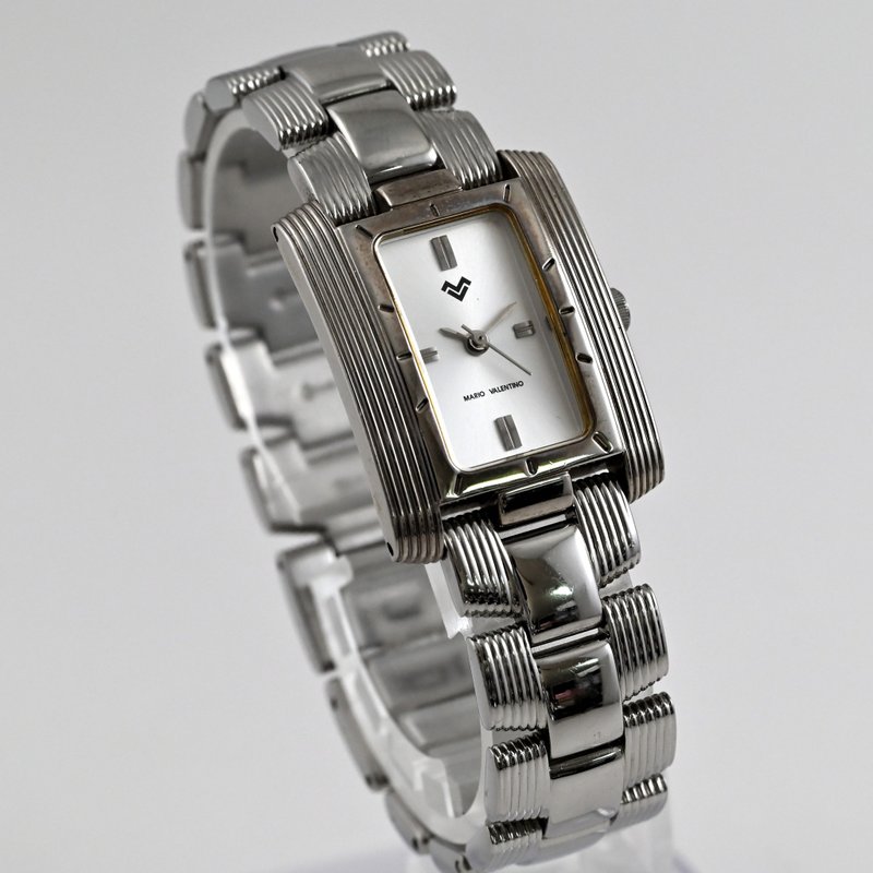 MARIO VALENTINO 玛莉欧·范伦铁诺 MV-5300 女士腕表 银色 已换电池 手表 古董表 日本直送 - 女表 - 不锈钢 银色