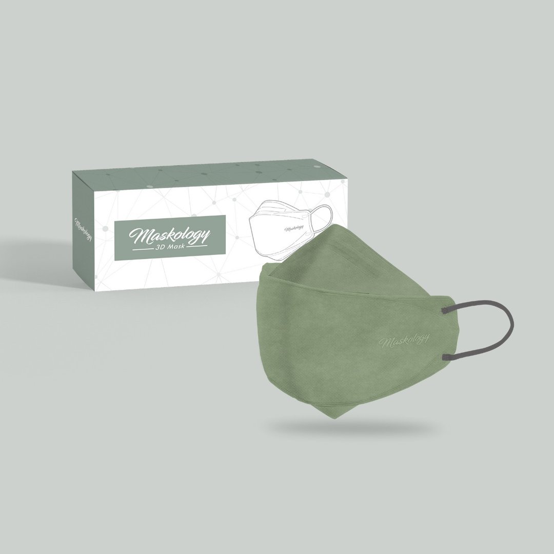 Maskology 3D mask 3D立体口罩 - Green Bean豆沙绿 香港制造 - 口罩 - 其他材质 绿色