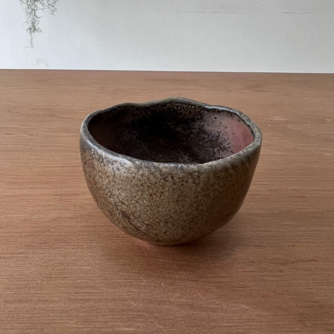 红褐 柴烧陶手捏茶杯 - 其他杯子 - 陶 咖啡色