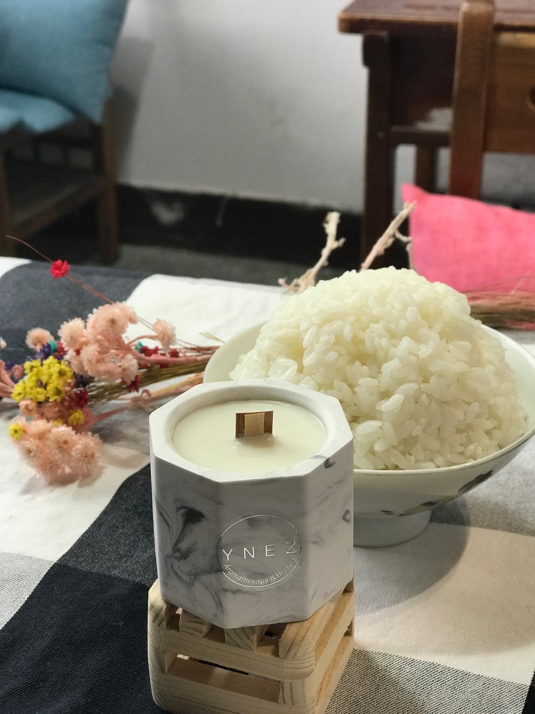 【ICHUN】香米白饭蜡烛  大豆蜡  礼物 食物蜡烛首推 - 蜡烛/烛台 - 其他材质 