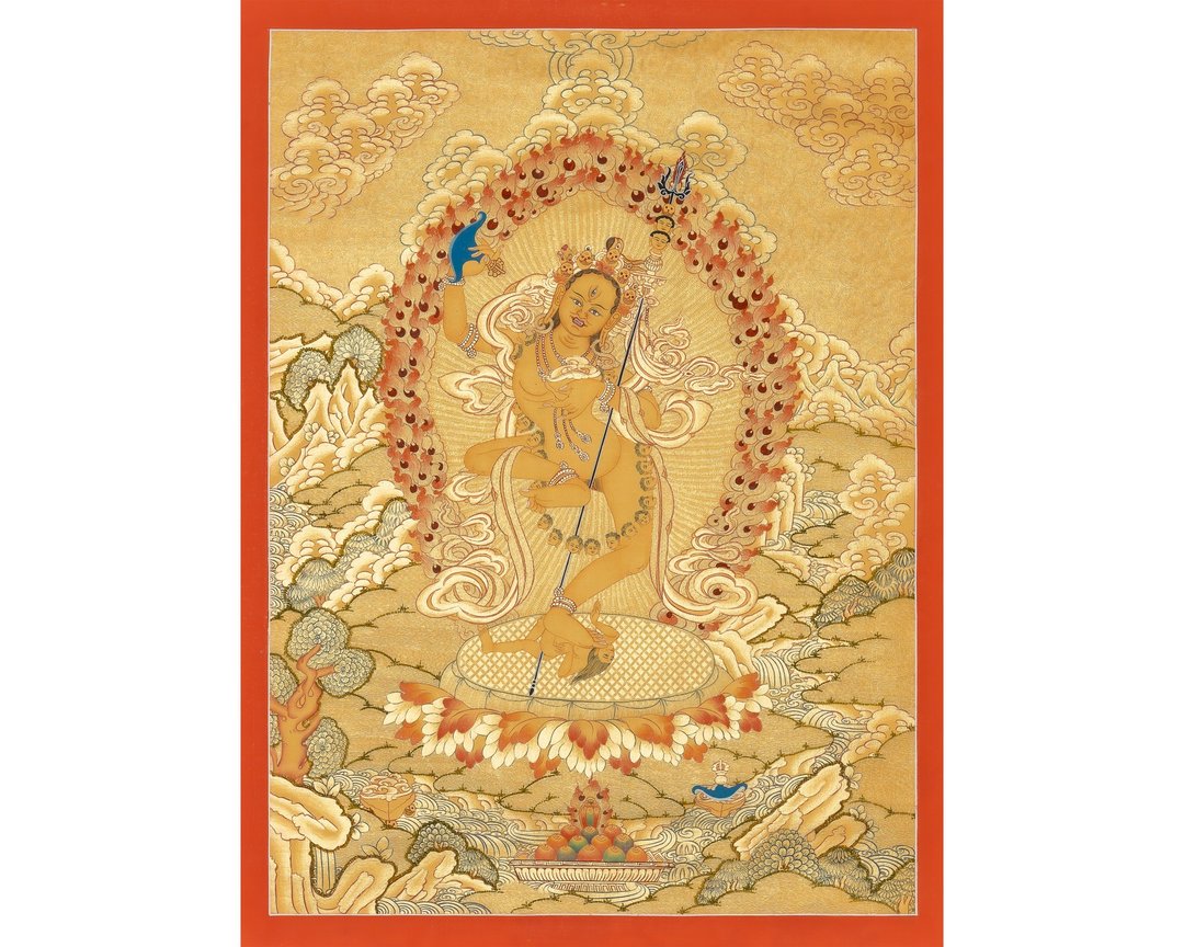 多杰帕嫫唐卡——正宗喜马拉雅手工艺术作品 - 墙贴/壁贴 - 其他材质 多色