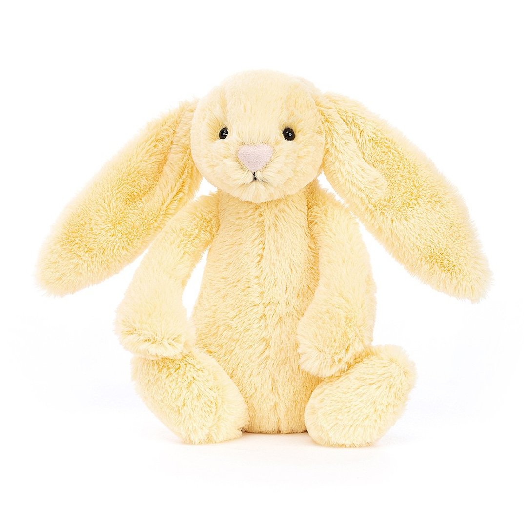 Bashful Lemon Bunny 柠檬黄兔 18cm - 玩偶/公仔 - 聚酯纤维 黄色