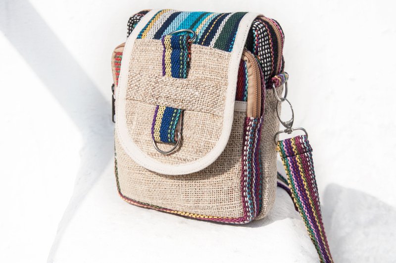 天然棉麻收纳包/民族风零钱包/相机包/手机包/卡夹/斜背包-土耳其 - 侧背包/斜挎包 - 棉．麻 多色