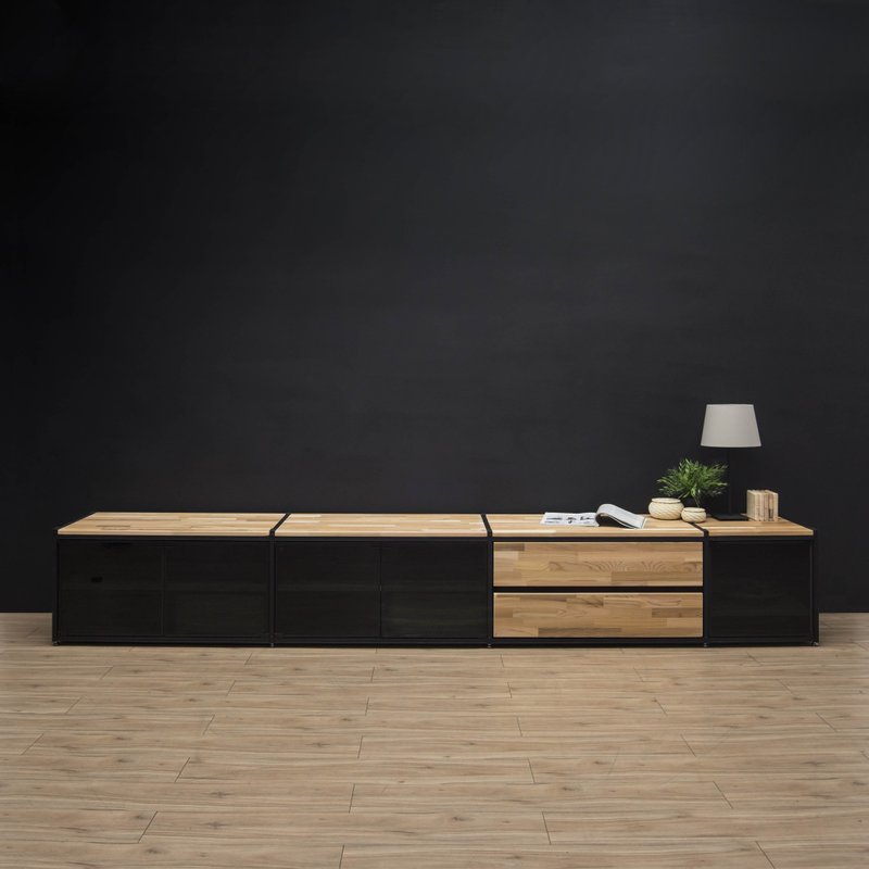 Creesor - Shido 40工业风组合柜/电视柜 - 电视柜 - 其他金属 黑色