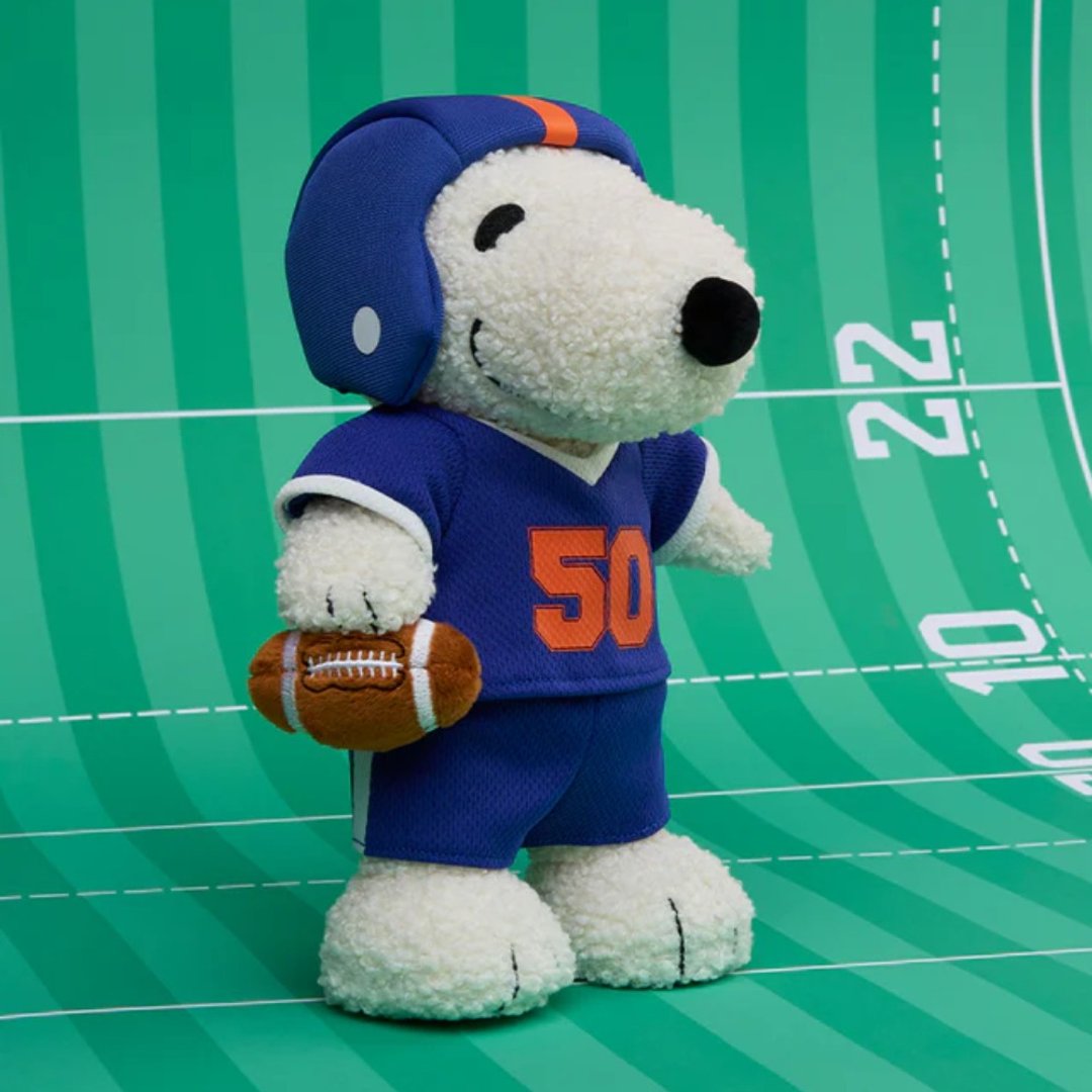快速出货 | BON TON TOYS Snoopy 史努比填充玩偶 - 美式足球狗 23cm - 玩偶/公仔 - 聚酯纤维 多色