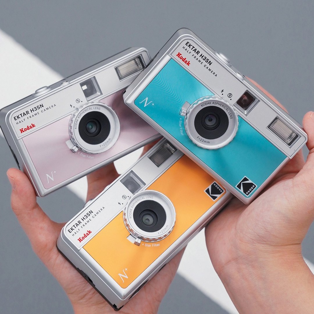 【Kodak 柯达】复古底片相机 半格机 H35N 炫光粉色+随机底片 - 相机 - 塑料 绿色