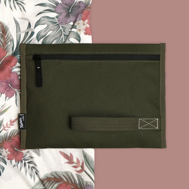 简约 街头风 手提包 军绿色 - 手提包/手提袋 - 棉．麻 绿色