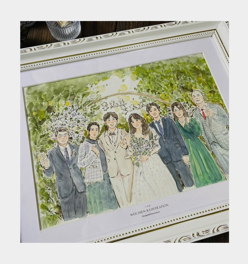 水彩手绘绘礼物  下单前请先联系设计师 - 订制画像 - 纸 