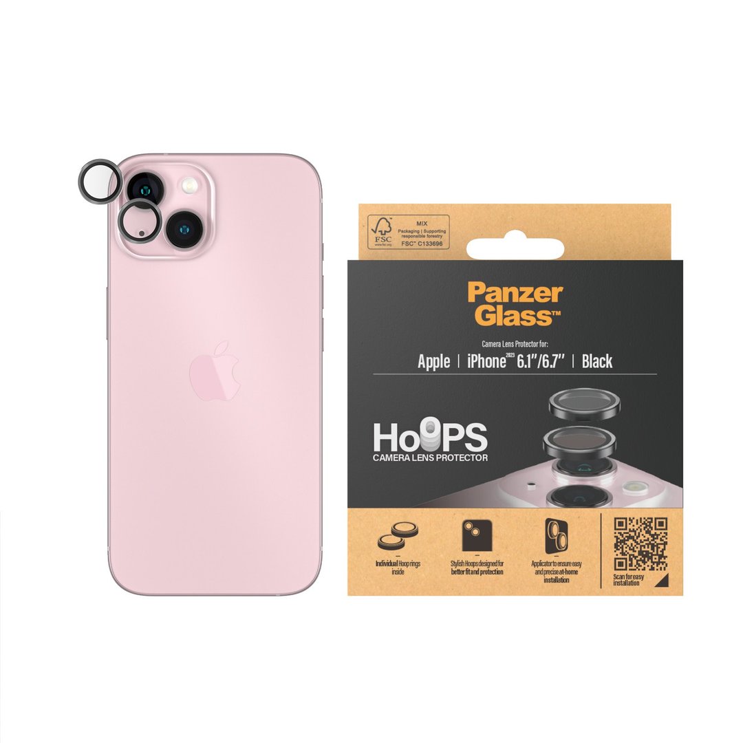 Hoops 分体式镜头保护贴 iPhone 15全系列 - 手机配件 - 其他材质 