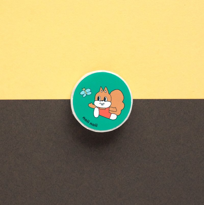 松鼠纸胶带 / 限加购 - 纸胶带 - 纸 绿色