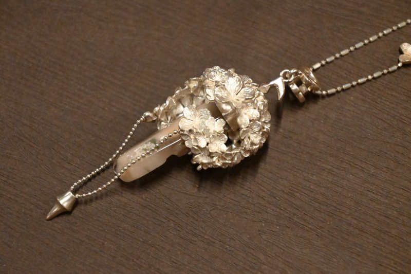 925 银 - 牧月 - 项链 - 纯银 银色