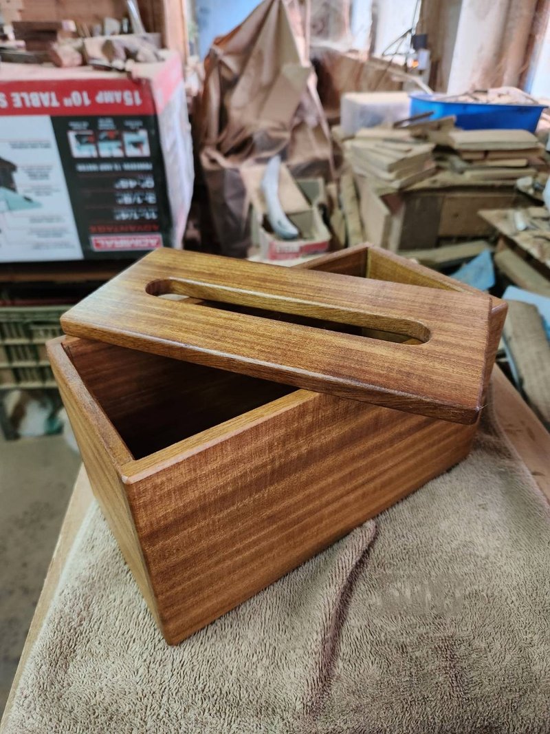(客订)手工 原木卫生纸盒 - 纸巾盒 - 木头 