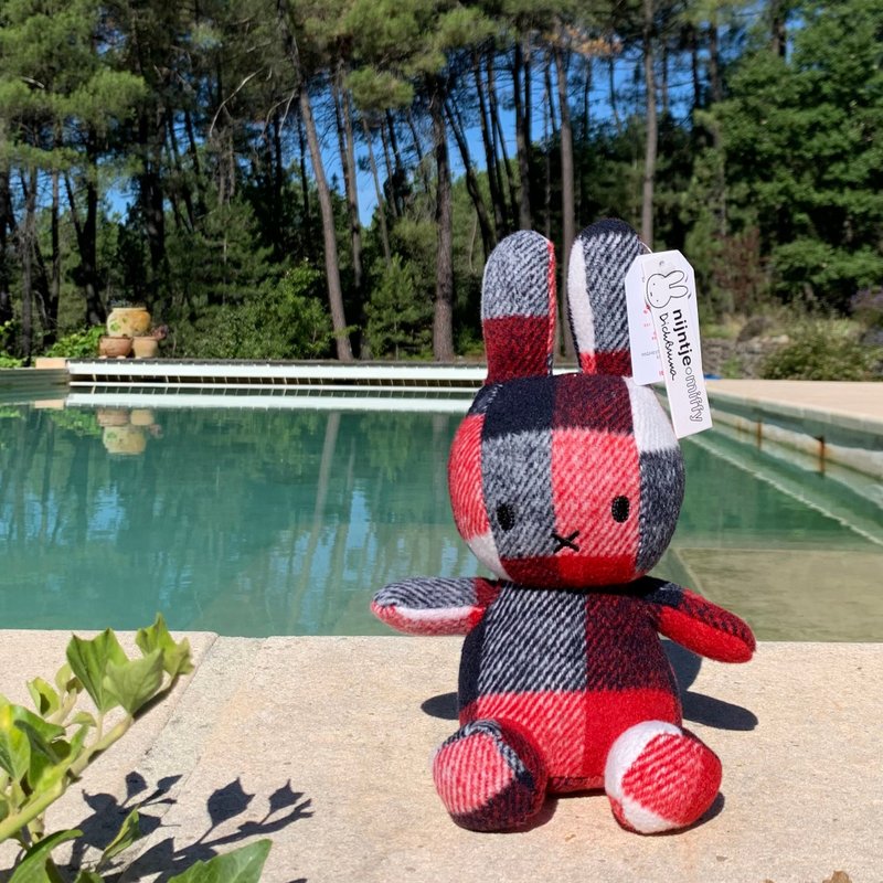荷兰 Bon Ton Toys | Miffy 米飞兔 格纹娃娃 红色 23cm - 玩偶/公仔 - 其他材质 红色