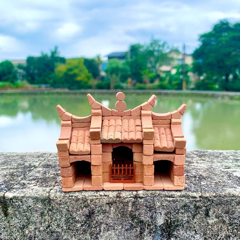【DIY材料组合包】小寺庙/小砖块模型/迷你红砖/台湾传统筑 - 其他 - 其他材质 