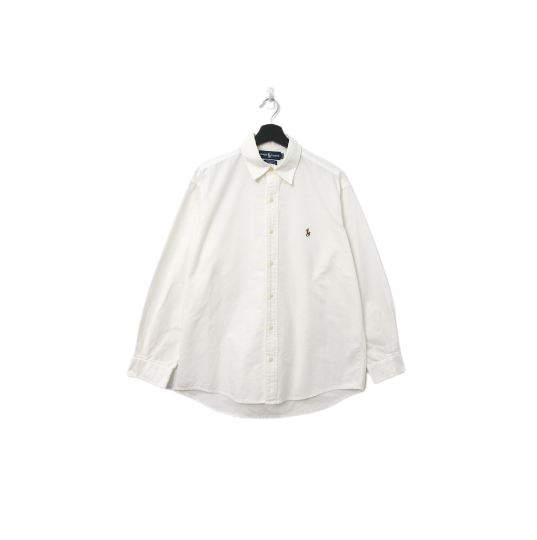 Back to Green-品牌衬衫 Polo纯白色 经典 LP-21//vintage shirt - 男装衬衫 - 棉 