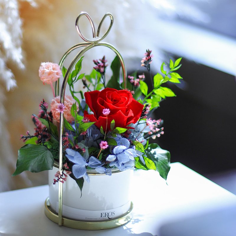 永生花桌花盆花/遇见 桌花/定制永生花花礼/不凋花 - 干燥花/捧花 - 植物．花 多色