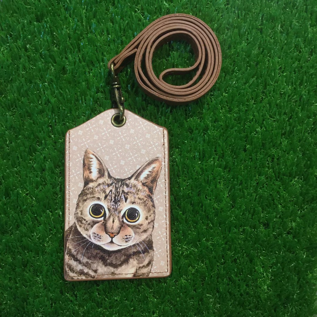 3猫小铺~虎斑猫 票卡夹(插画家:捡到回纹针)(新款) - 证件套/卡套 - 人造皮革 