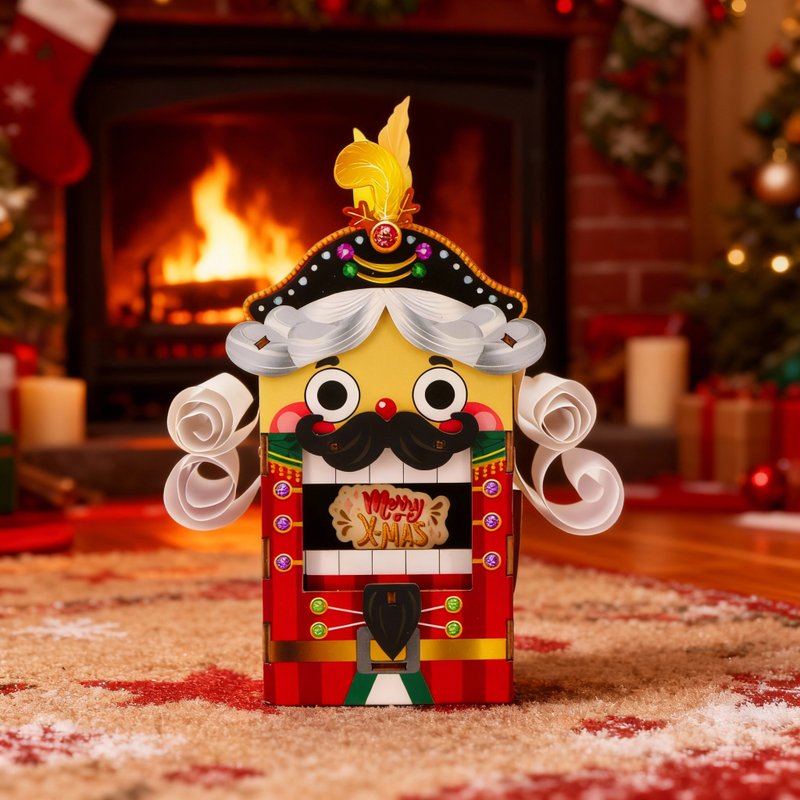 胡桃夹辅音乐盒 - 拼图 - 木头 多色