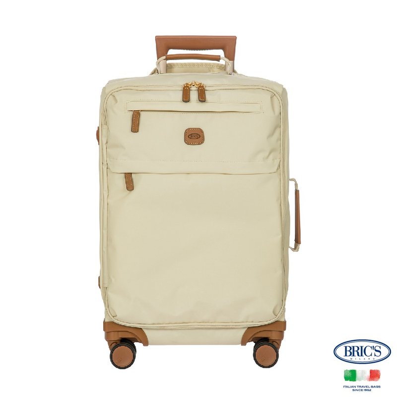 【BRIC' S】X-Travel 20寸 拉链拉杆软箱 登机箱-米白 - 行李箱/行李箱保护套 - 其他材质 白色